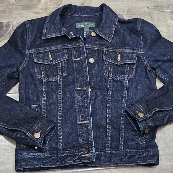 Ralph Lauren Women's Jean Jacket - Dark Blue - Picture 1 of 7